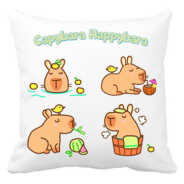 Capybara Happybara-Párnahuzat, Díszpárnahuzat