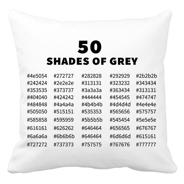 50 shades of grey-Párnahuzat, Díszpárnahuzat