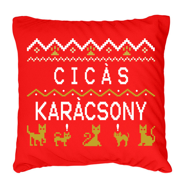 CICÁS KARÁCSONY-Párnahuzat, Díszpárnahuzat