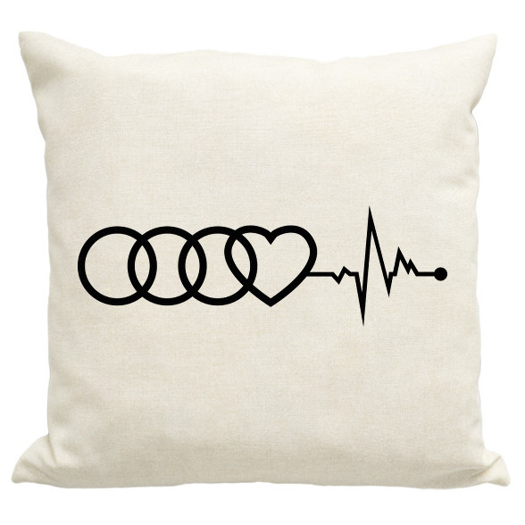 AUDI logo fekete-Párnahuzat, Díszpárnahuzat