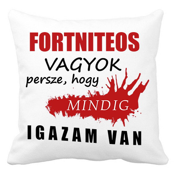 Fortniteos vagyok...-Párnahuzat, Díszpárnahuzat