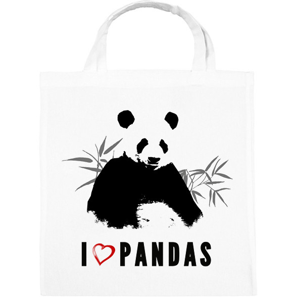 I LOVE PANDAS-Vászontáska