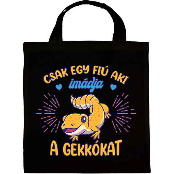 Egy fiú - Gekkó-Vászontáska