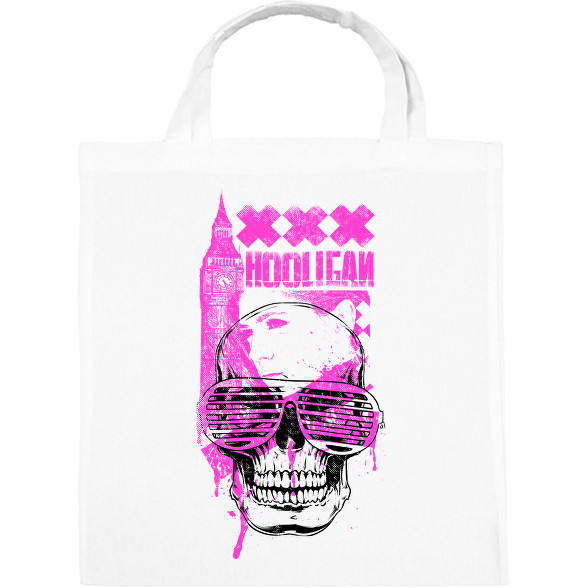 Hooligan Pink Skull-Vászontáska