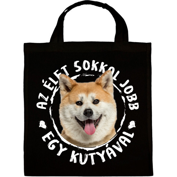 Akita Inu-Vászontáska