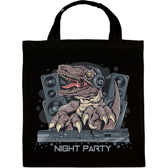 Night Party T-rex-Vászontáska