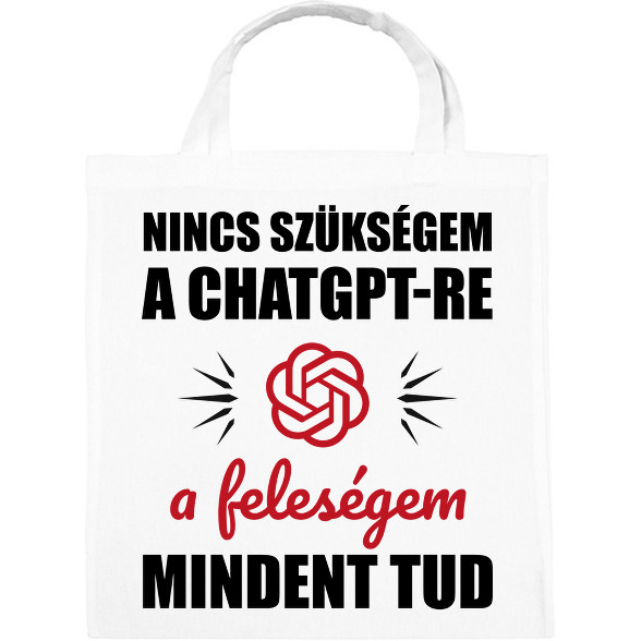 A feleségem mindent tud-Vászontáska