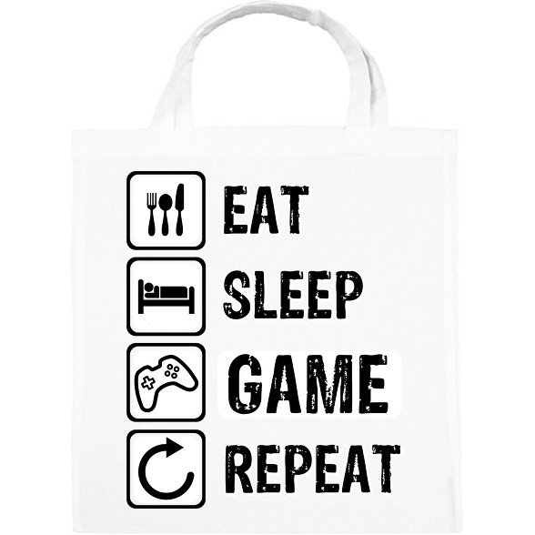 Eat, Sleep, Game, Repeat-Vászontáska