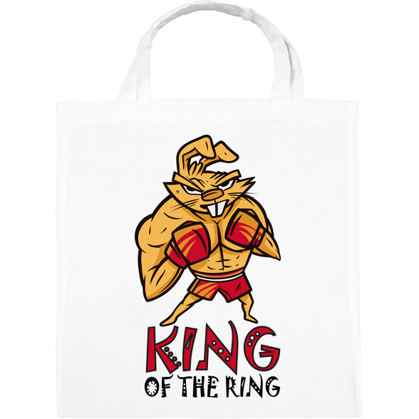 King of the ring - boxoló nyúl-Vászontáska