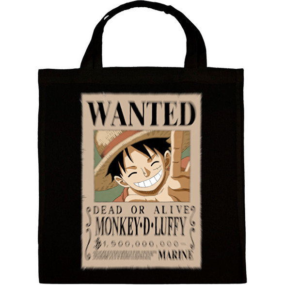 luffy körözési plakát (elmosott)-Vászontáska