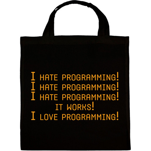 I hate programming!-Vászontáska