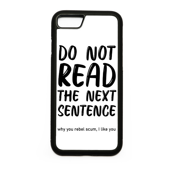 Do not read the next sentence -Telefontok