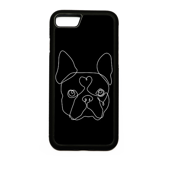 Vonalas Boston terrier-Telefontok