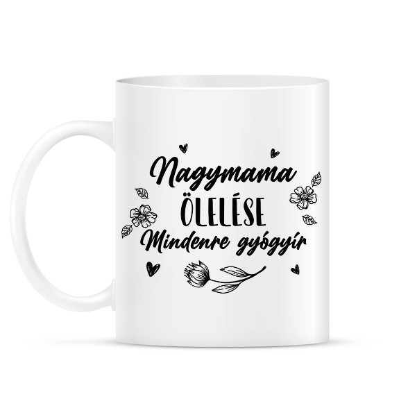 Nagymama ölelése - Fekete-Bögre