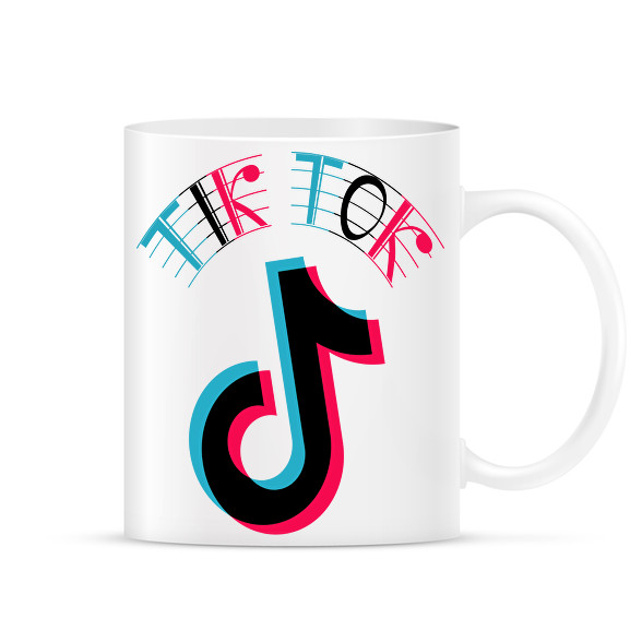 Tik Tok logo-Bögre