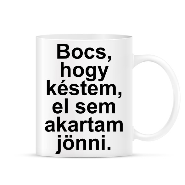 Bocs, hogy késtem, el sem akartam jönni-Bögre