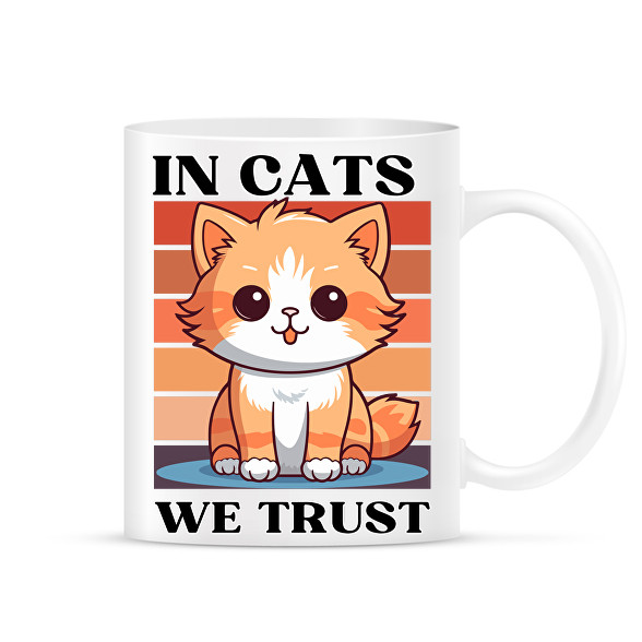 In Cats We Trust-Bögre