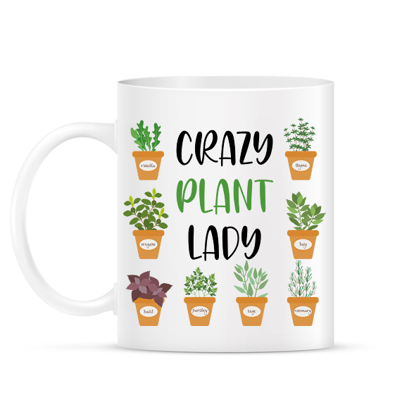 Crazy plant lady - Fekete-Bögre