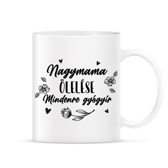 Nagymama ölelése - Fekete-Bögre