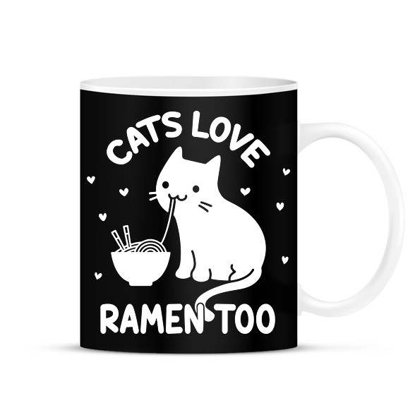 Cats love ramen too-Bögre