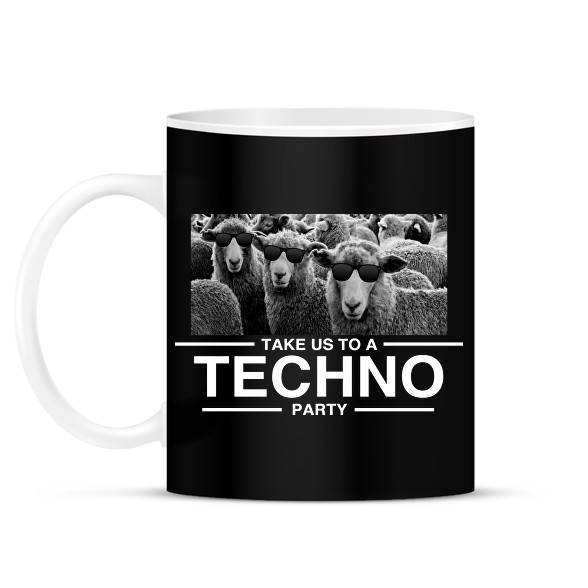 Take us Techno Party-Bögre