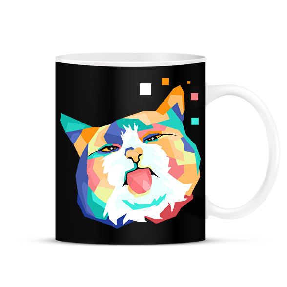 Colorfull cat-Bögre