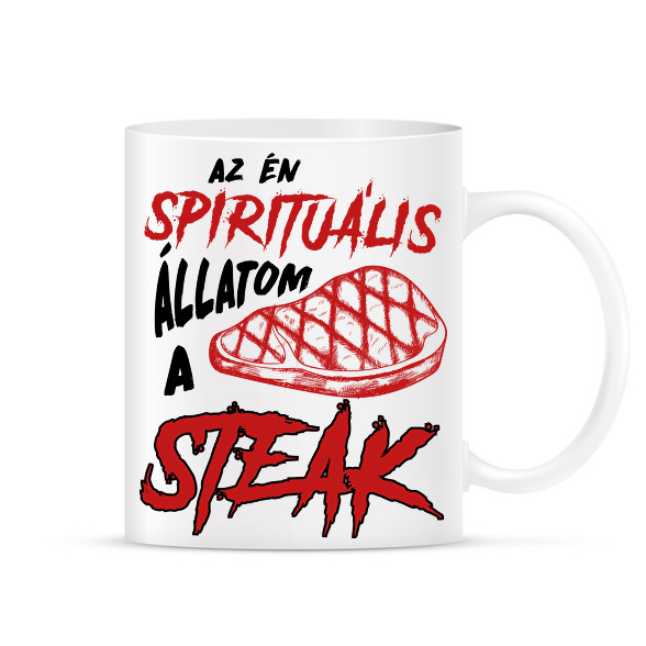 Spirituális állat - Steak-Bögre