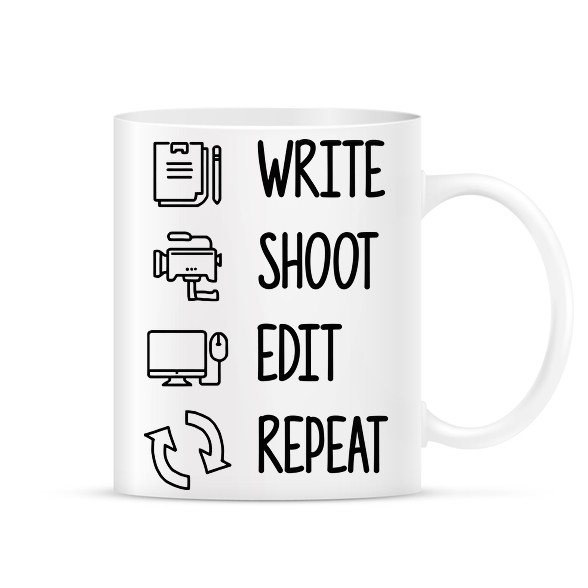 Write, shoot, edit, repeat-Bögre