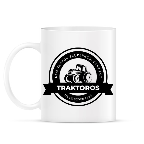 Szuperhős traktoros-Bögre