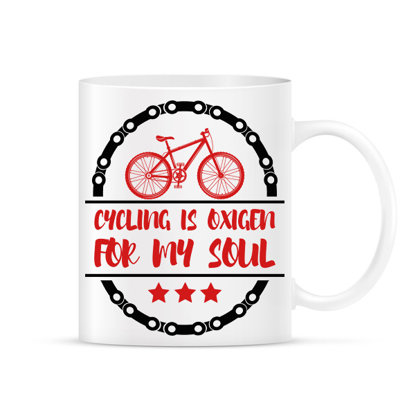 Cycling is oxigen for my soul-Bögre