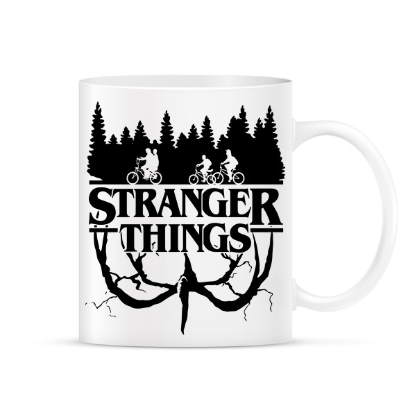 Stranger Things fekete-Bögre