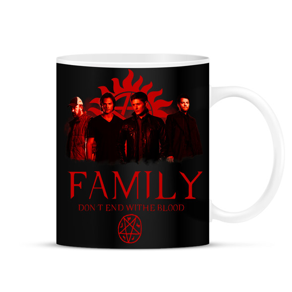 SUPERNATURAL FAMILY RED-Bögre