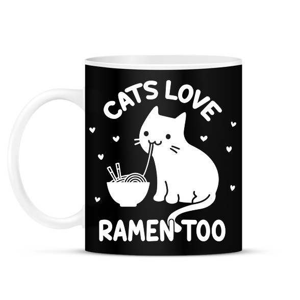 Cats love ramen too-Bögre