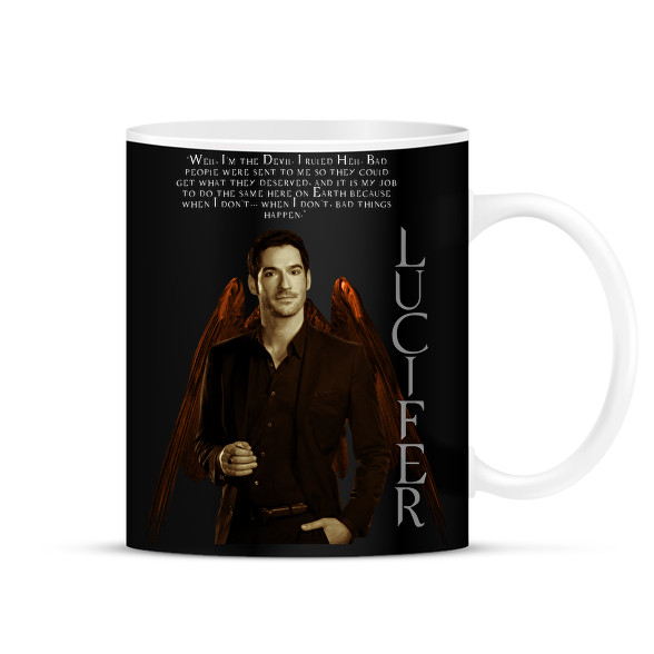 lucifer-with Quote Text -Bögre