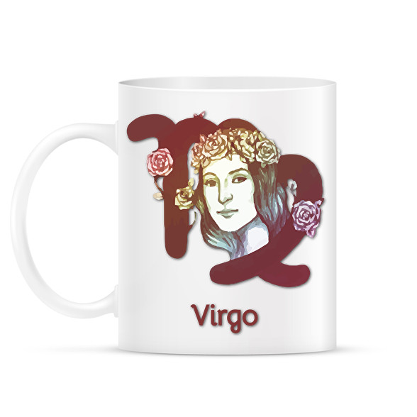 Virgo színes-Bögre