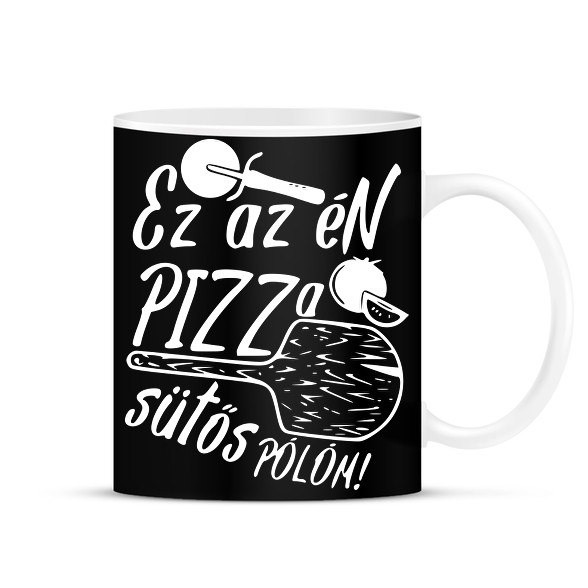 Pizza sütős pólóm-Bögre