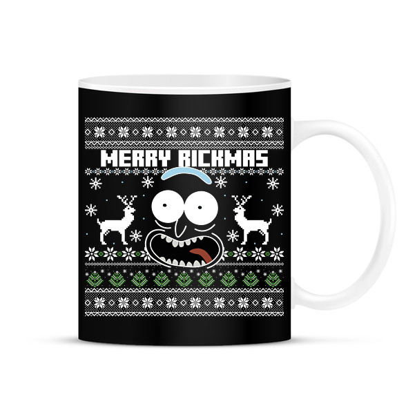 Merry Rickmas - fehér-Bögre