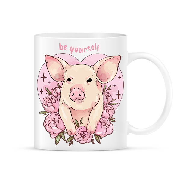 Be yourself pig-Bögre