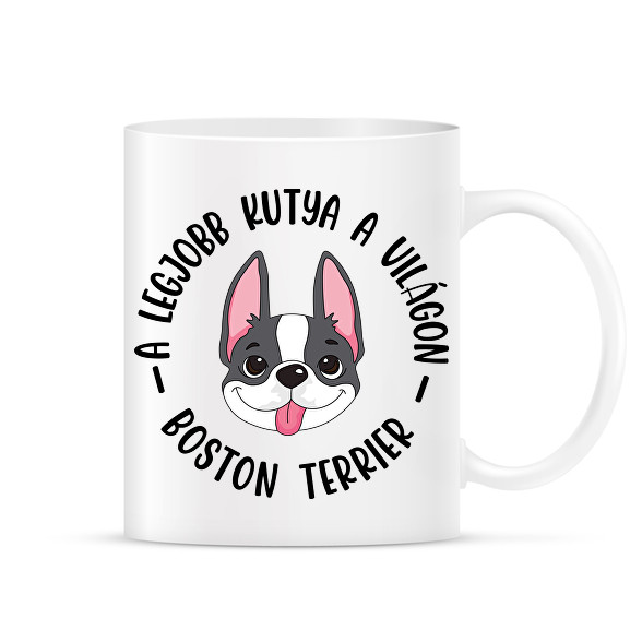 A legjobb kutya a világon - Boston terrier-Bögre