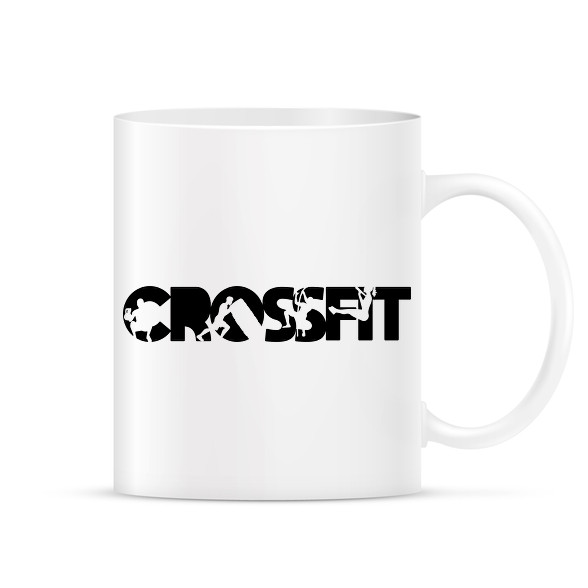 Crossfit fekete-Bögre