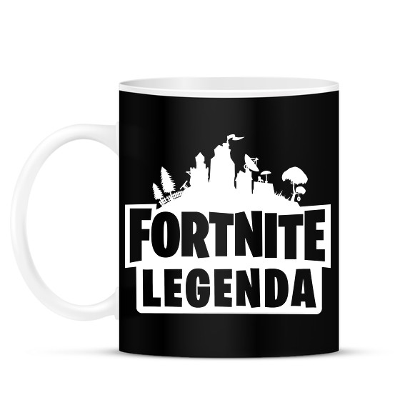 Fortnite Legenda - Fehér-Bögre