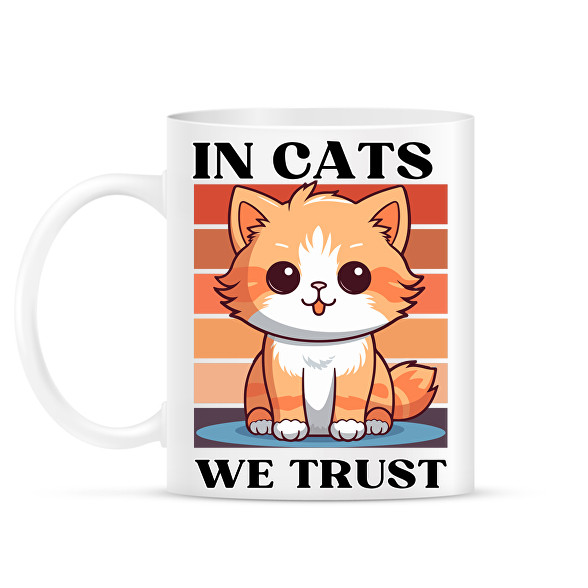 In Cats We Trust-Bögre