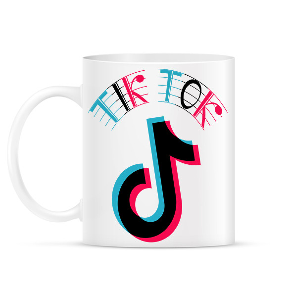 Tik Tok logo-Bögre