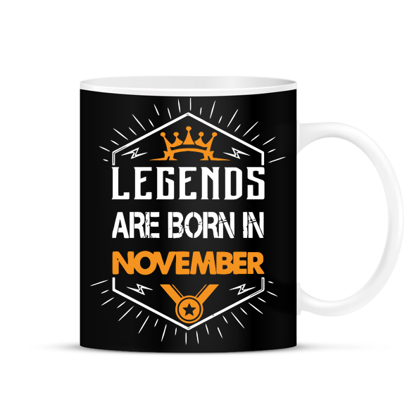 A legendák novemberben születnek-Bögre