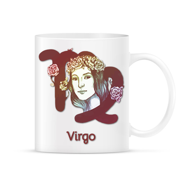 Virgo színes-Bögre