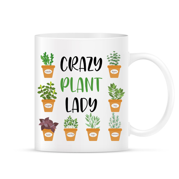 Crazy plant lady - Fekete-Bögre