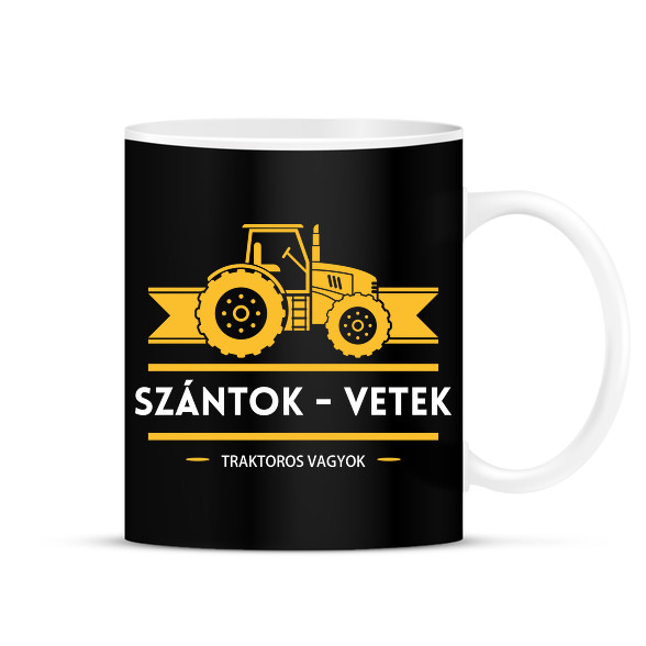 Szántok-vetek, traktoros vagyok-Bögre