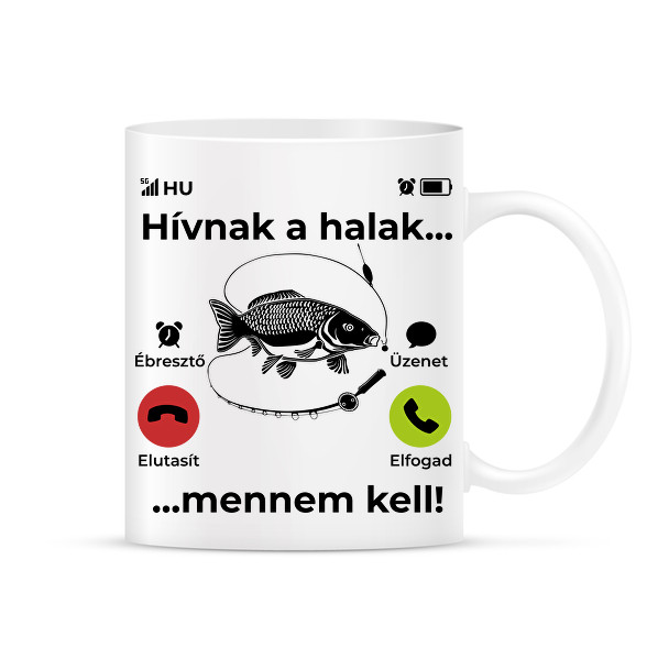 Hívnak a halak mennem kell-Bögre