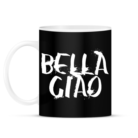 Bella ciao graffiti fehér-Bögre