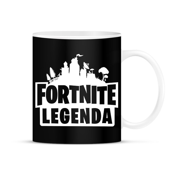 Fortnite Legenda - Fehér-Bögre